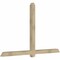 Ekena Millwork Eugene Rough Sawn Timber Gable Bracket, Douglas Fir, 84"W x 53"H x 4"D x 4"F, 15/12 Pitch GBW084X53X0404EUG00RDF - alternate 5